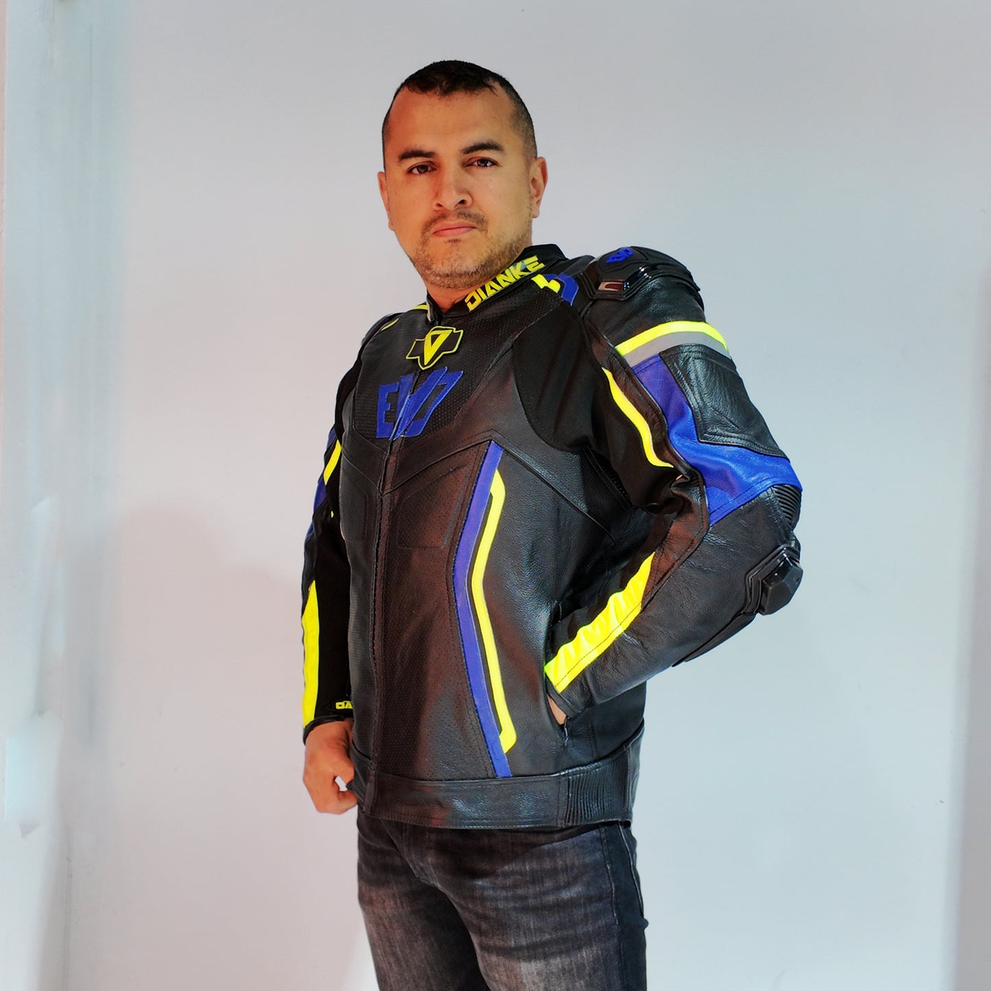 Chaqueta de Cuero Racing Personalizada