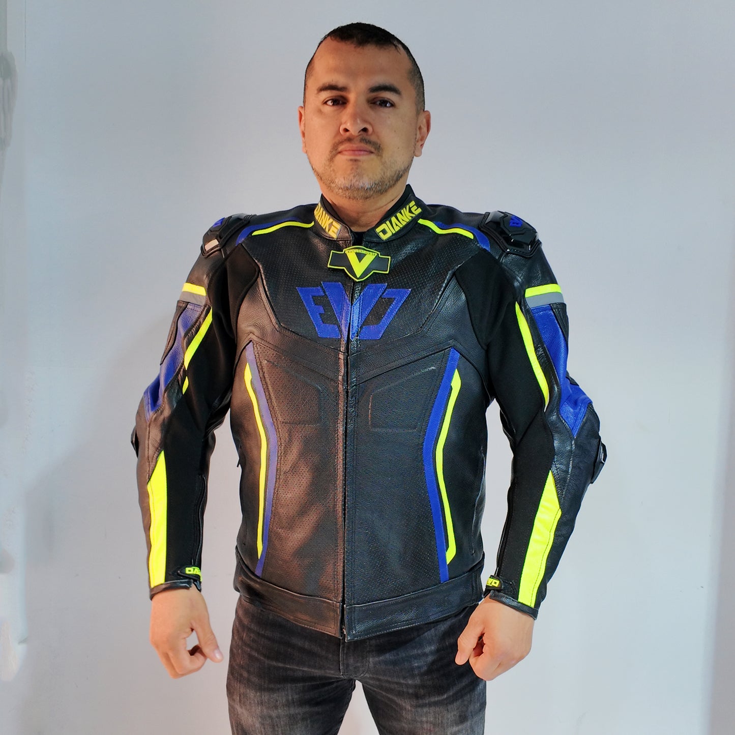 Chaqueta de Cuero Racing Personalizada