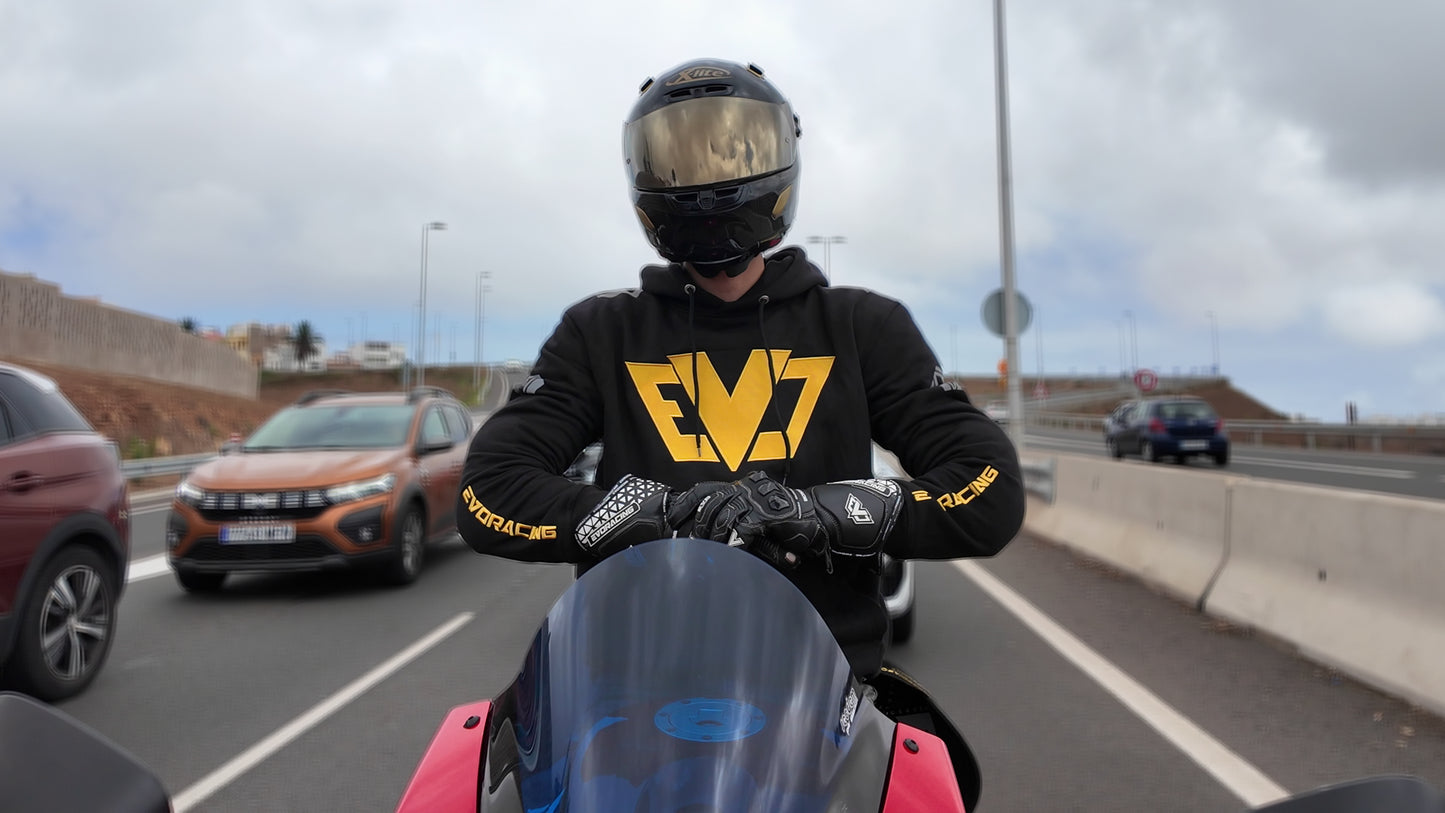 Sudadera de Moto Urbana con Protecciones de Gel Nivel 2 | Evoracing