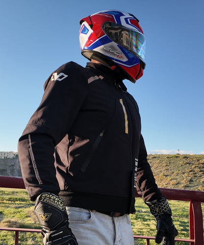 Chaqueta Softshell – Protección Total contra el Viento y la Lluvia con Ajuste a Medida 🌧️🏍️